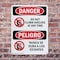 Signmission Do Not Climb Shelves At Any Time Bilingual, 10 in W x Rectangle, Plastic OS-2PACK-DS-P-1014-VS-1788 - alternate 5